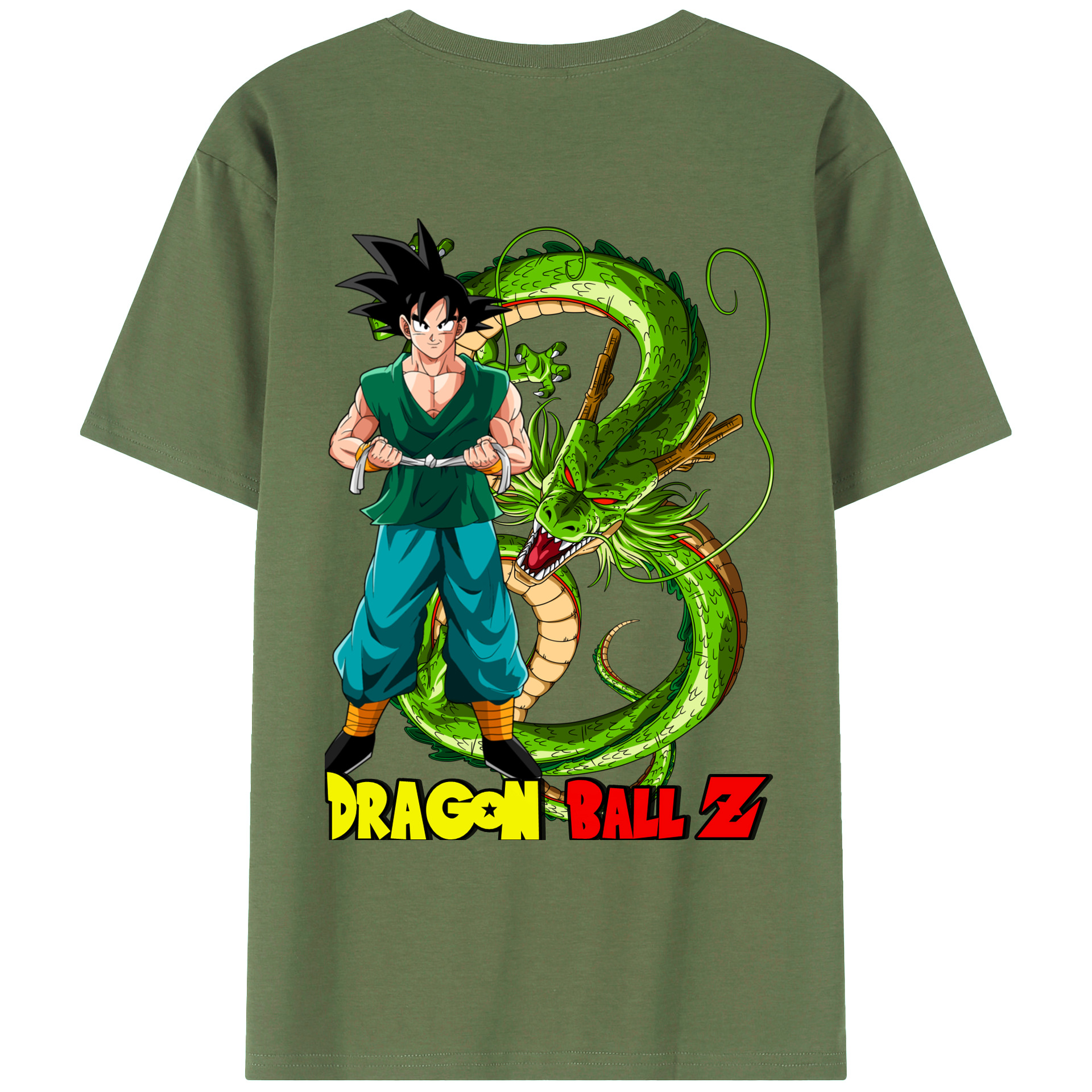 （画像用） ドラゴンボール 孫悟空（そん ごくう）Son Goku カカロット DRAGON BALL Kakarotto 綿100％ メンズ半袖Tシャツ（バックプリント） 通気性